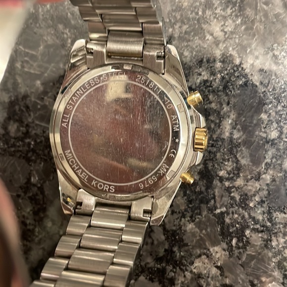 Michael Kors Oversized Bradshaw Two Toned Watch - Picture 6 of 7